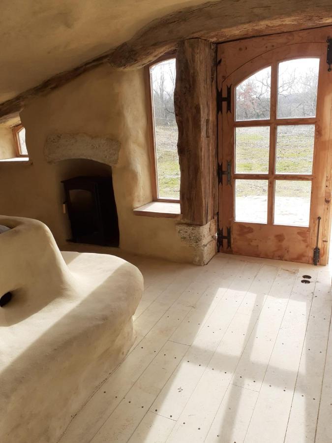 Maison Terre Les Cabanes De Fallot - Sauna Bain-Froid Piscine Naturelle L'isle-Bouzon Bagian luar foto